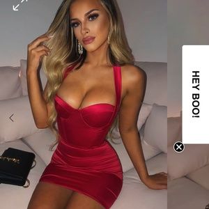 Baby boo Ada mini red dress